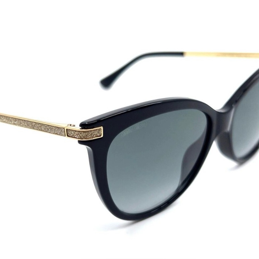 NWT JIMMY CHOO Sunglasses AXELLE/G/S 90790 in Black/Dark Gray Gradient - Picture 7 of 15